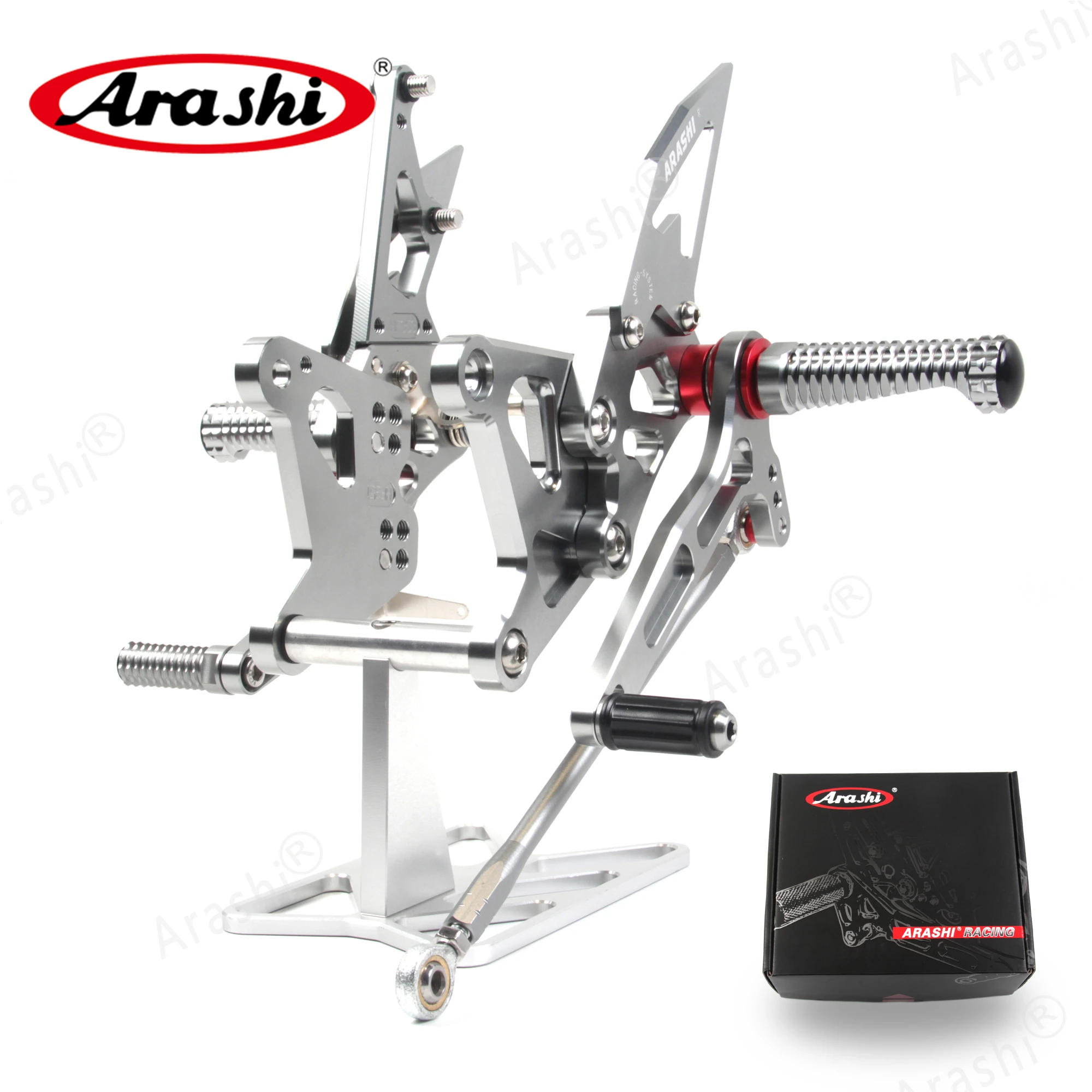 

Arashi ZX6R 2005-2006 CNC Rear Footrests For KAWASAKI NINJA ZX-6R ZX 6R ZX636 ZX 636 2005 2006 Adjustable Foot Pegs Rearset