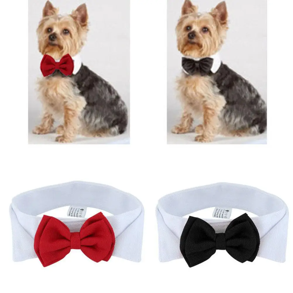 

DishyKooker Fashion Adjustable Bow Tie Cute Collar Necktie Bowknot for Pet Dog Cat Wedding Decor