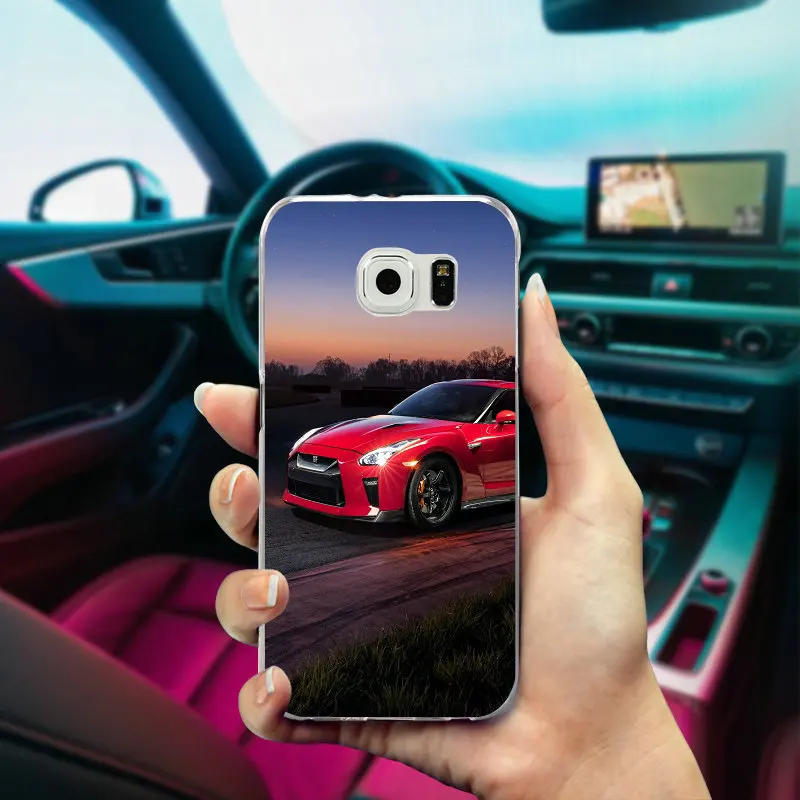 Для скоростного Nissan GTR супер автомобильный тонкий мягкий ТПУ чехол для телефона для samsung Galaxy Note 2 3 4 5 8 S3 S4 S5 Mini S6 S7 S8 S9 Edge Plus