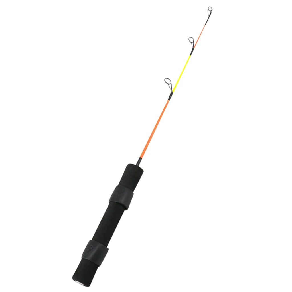 Черный Portable Ice Fishing Rods Reel Kit Lightweight Winter Fishing Rod Fishing Tackle Tool Jig Head Baits - Цвет: Черный