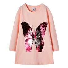 Коллекция года, зимнее платье с длинными рукавами для девочек детские осенние платья с блестками для девочек, платье принцессы для маленьких детей костюм для маленьких девочек