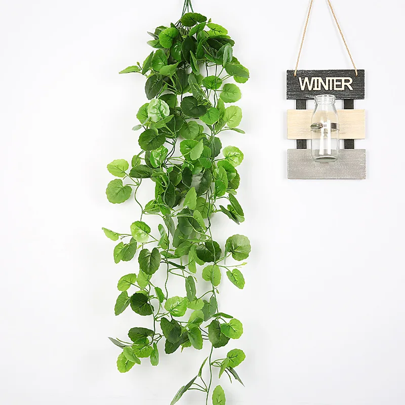 

Artificial Green Vine Ratten Wall Hanging Fake Plant Simulate Wedding Home Decor