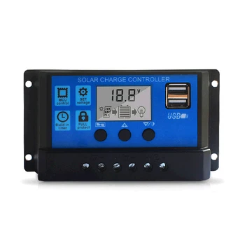 

mppt Solar Charge Controller 12V/24V Solar Panel Battery Controller Regulator Solar Charge Controller With Dual USB LCD Display
