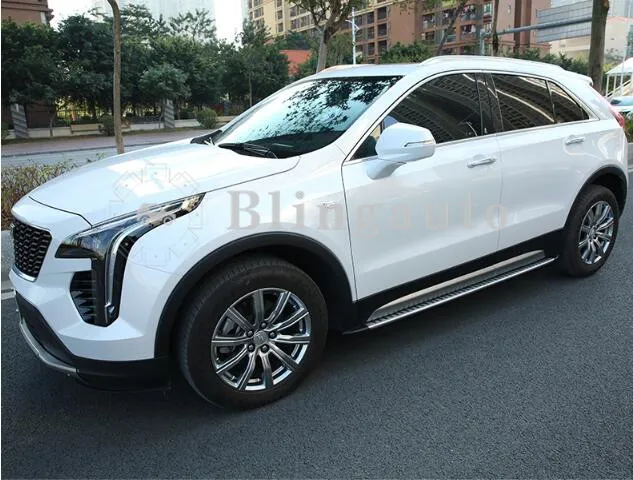 Подходит для Cadillac XT-4 XT4 2 шт. Левая Правая Беговая доска боковые шаги nerf бар Автомобильная педаль боковые лестницы
