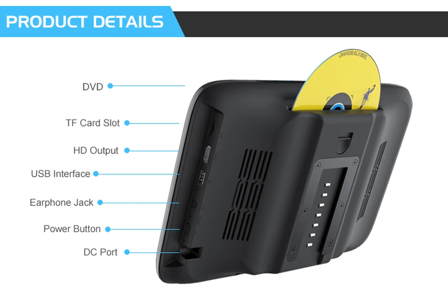 OTOJETA 11," ips сенсорный экран Android DVD видео плеер подголовник монитор Смарт Airplay miracast Wifi заднего сиденья автомобиля мультимедиа