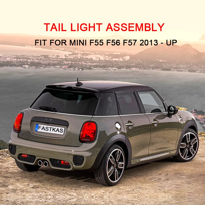 Светодиодный задний фонарь в сборе для MINI F55 F56 2013 светодиодный фонарь светильник сигнала поворота Стоп-сигнал светильник обратный светильник