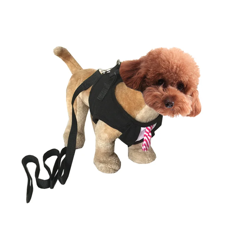 Suit Style Three Size Soft Breathable Dog Chest Harness Mesh Vest