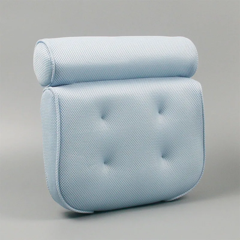 Дышащая 3D сетка подушка для ванны спа с присосками поддержка шеи и спины спа подушка для Дома гидромассажная Ванна аксессуары для ванной комнаты