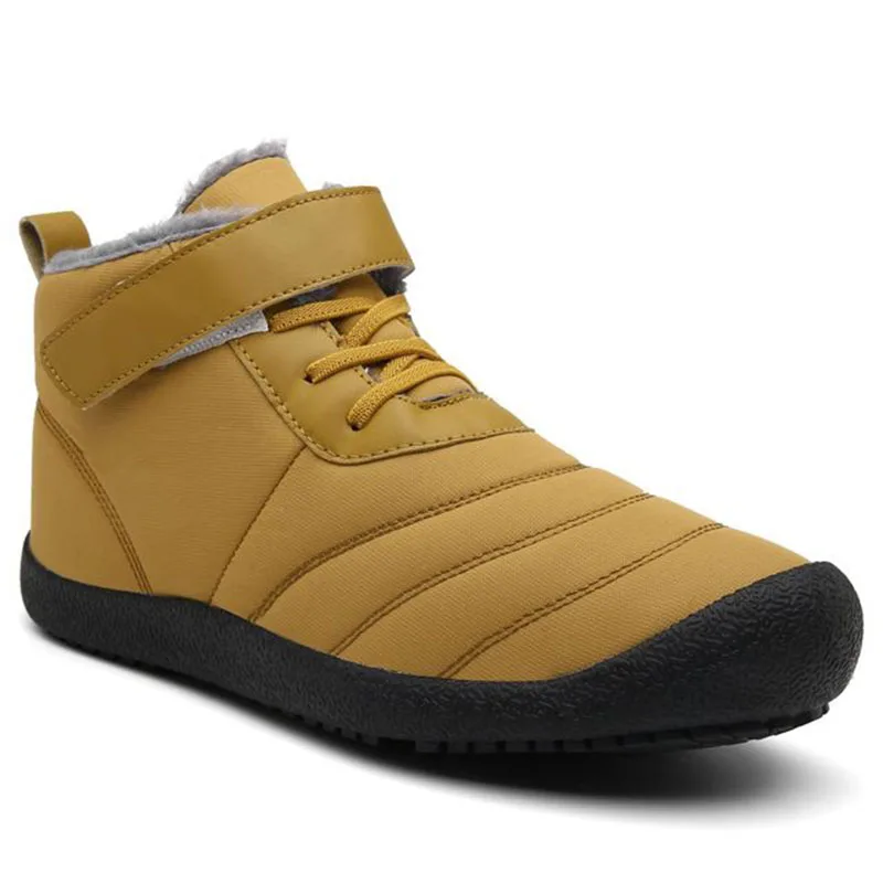 1920Camel Мужская обувь; большие размеры; водонепроницаемые ботильоны; botas hombre; мужские ботинки унисекс на меху; теплые зимние ботинки с плюшевой подкладкой; большие размеры - Цвет: 1920Camel