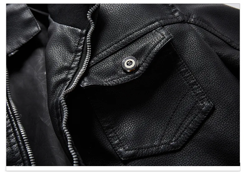 Мужские Куртки из искусственной кожи мотоциклетное пальто из искусственной кожи Мужчины Весна Осень повседневные кожаные облегающие пальто куртка-бомбер плюс размер 5XL 6XL