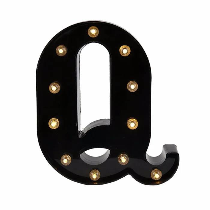 26 Letters LED Night Light Marquee Sign Alphabet Lamp For Christmas Birthday New Year Valentine's Day Decoration 66CY