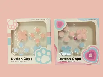 

Direction ABXY Key Sticker D-Pad Button Cap Set for Nintend Switch Joy-Con Controller Purple Pink