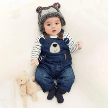 Осенние детские брюки для девочек на подтяжках с рисунком животных; детские комбинезоны; брюки