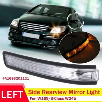 

Car Rear View Mirror Light Turn Signal Indicator Light for Mercedes Benz a B W169 W245 A1698201121 A1698201221 Left