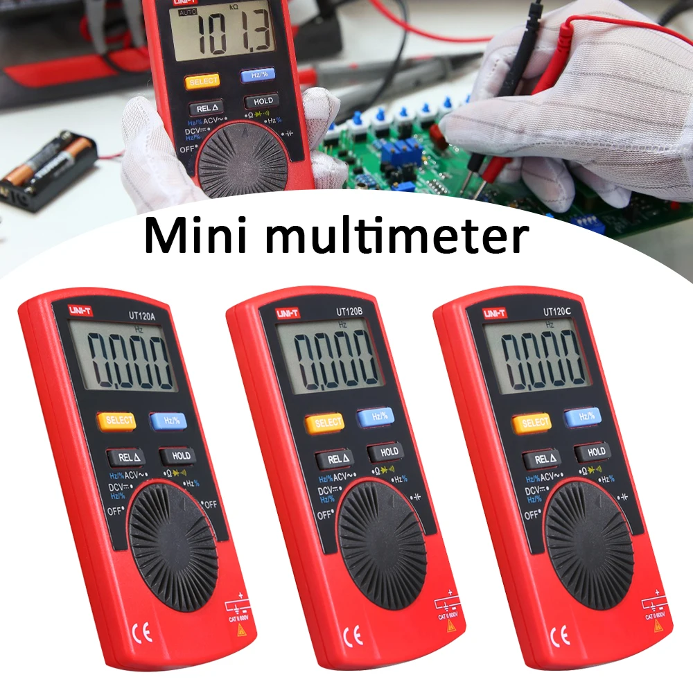 Ручной цифровой мультиметр UT120A UT120B UT120C измеритель напряжения 4000 дисплей с