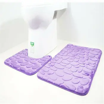 

2pc Strong Large Anti Slip Suction Bath Shower Mat Foot Massage Bathroom Rug US