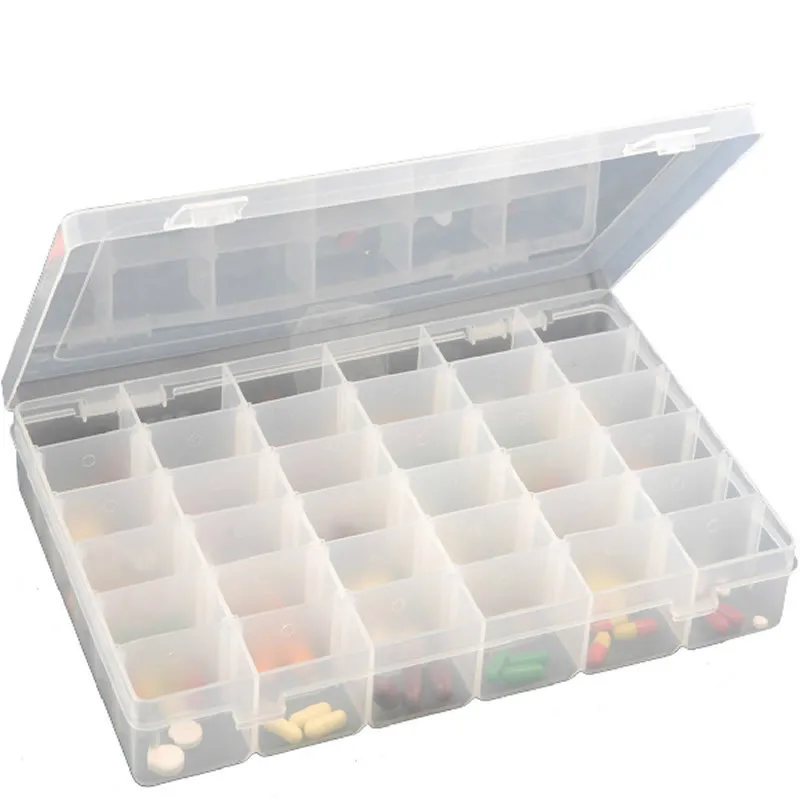

Transparent Plastic Jewelry Box Wholesale Makeup Manicure Storage Box Accessories Organizing Storage Box Medicine Box Form-36