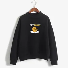 Новая Толстовка notoday gudetama Harajuku женская зимняя повседневная с коротким рукавом Япония Милая ленивая яйцо notoday Топы Одежда