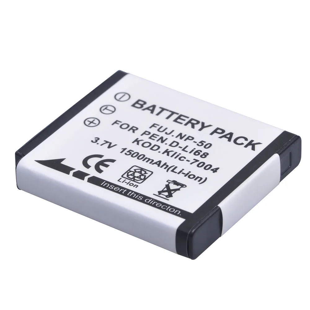 1500 мА · ч NP 50 FNP50 NP50 KLIC 7004 D Li68 X10 X20 F50 F75 F665 F775 F900 EXR F505 F305 F85 F200 F100 F50FD.|Цифровые