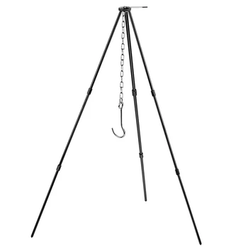 

Portable Hanging Pot Outdoor Camping Picnic Cooking Tripod Fire Grill Hanging Tripod