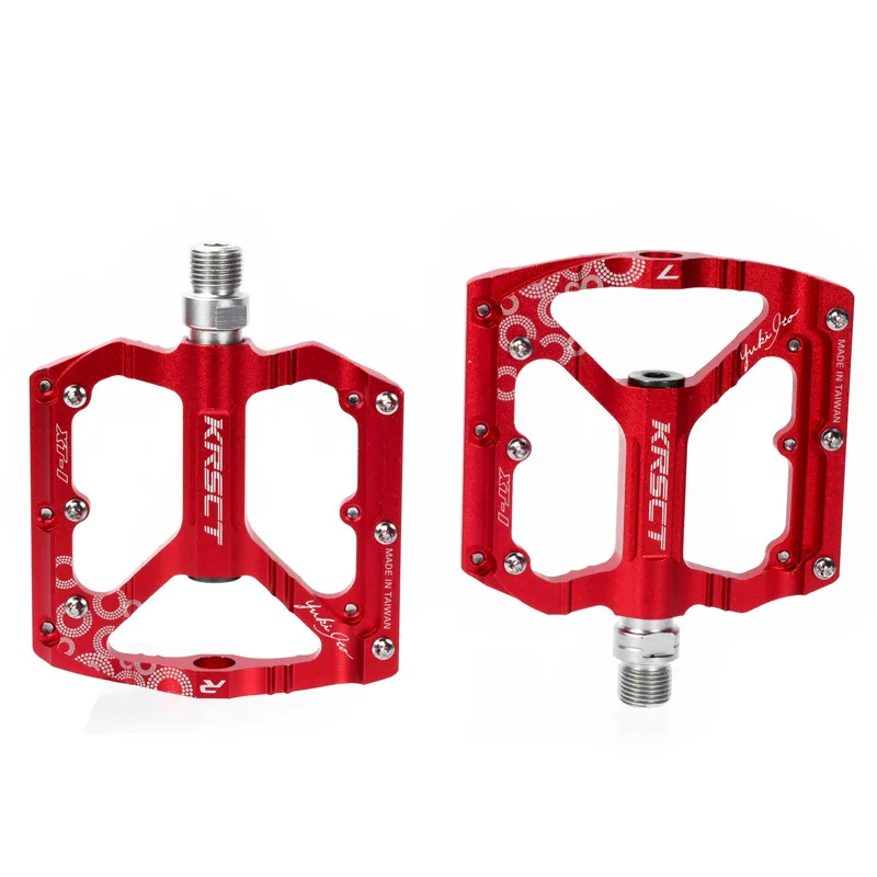 

Krsec Mountain Bike Pedal Aluminium Alloy Bicycle Ultra-Light Pedal Board Bearing Anti-slip on Off-road Pedal Board