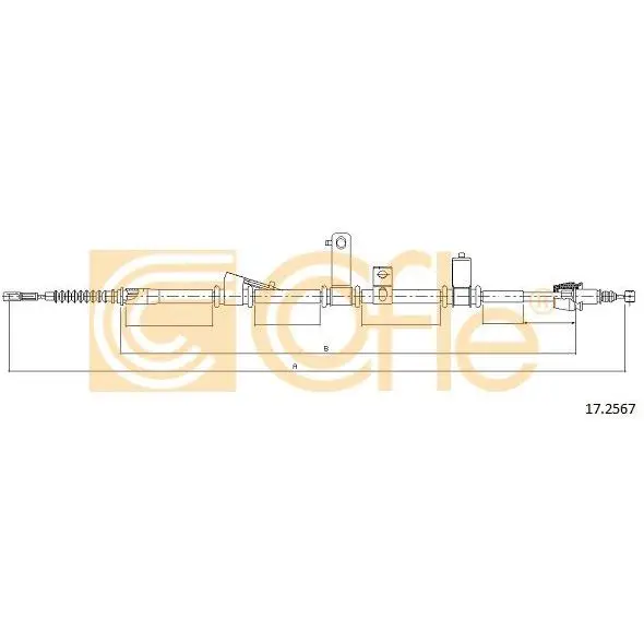 Brake cable lion rear HYUNDAI SANTA FE all Manual/Tr