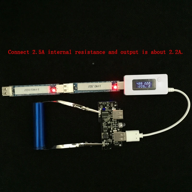 5V Power Bank Charger 1A 2A Booster Module Charging Circuit Board Step Up Boost Power Supply Dual USB Powerbank Electronic Kit