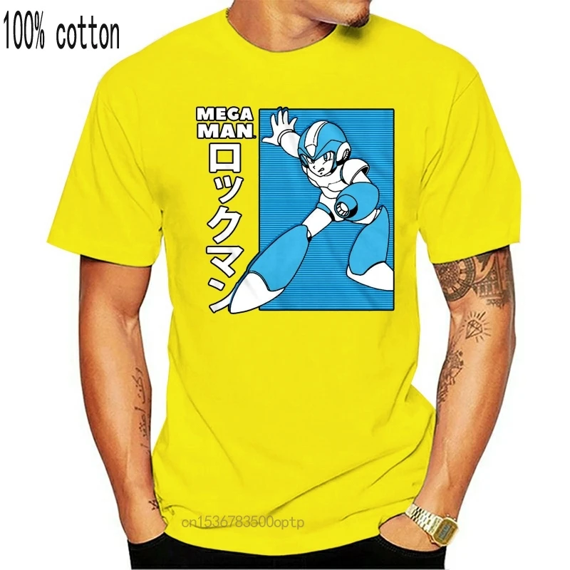 Футболка Megaman мужская с японским выпуском рубашка Rockman 2Xl 3Xl 4Xl 24Xl | Женская одежда