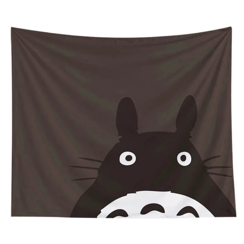Anime My Neighbor Totoro Cat Tapestry Wall Hanging Decor Retro Printed Home Decor Hanging Living Printing Wall Tapestry - Color: Style 10