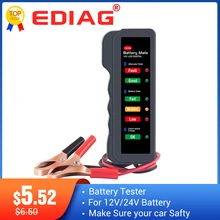 Автомобильный тестер аккумулятора BM310 BM320 12 в цифровой тестер 6 светодиодный дисплей анализатор генератора проверка состояния Автомобильный сканер
