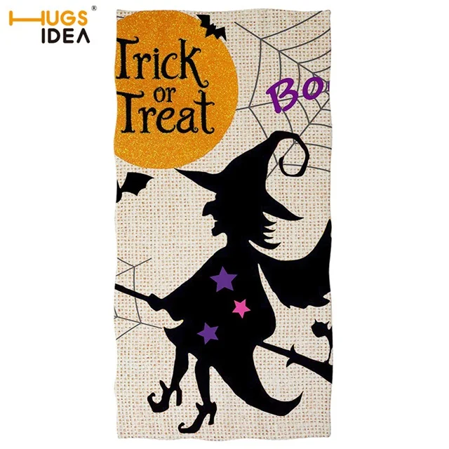 HUGSIDEA Microfiber Towels Halloween Witch Print Halloween Decor Towel Microfiber Towels for Women Man Cool Travel Soprt Toalla - Цвет: HMM861