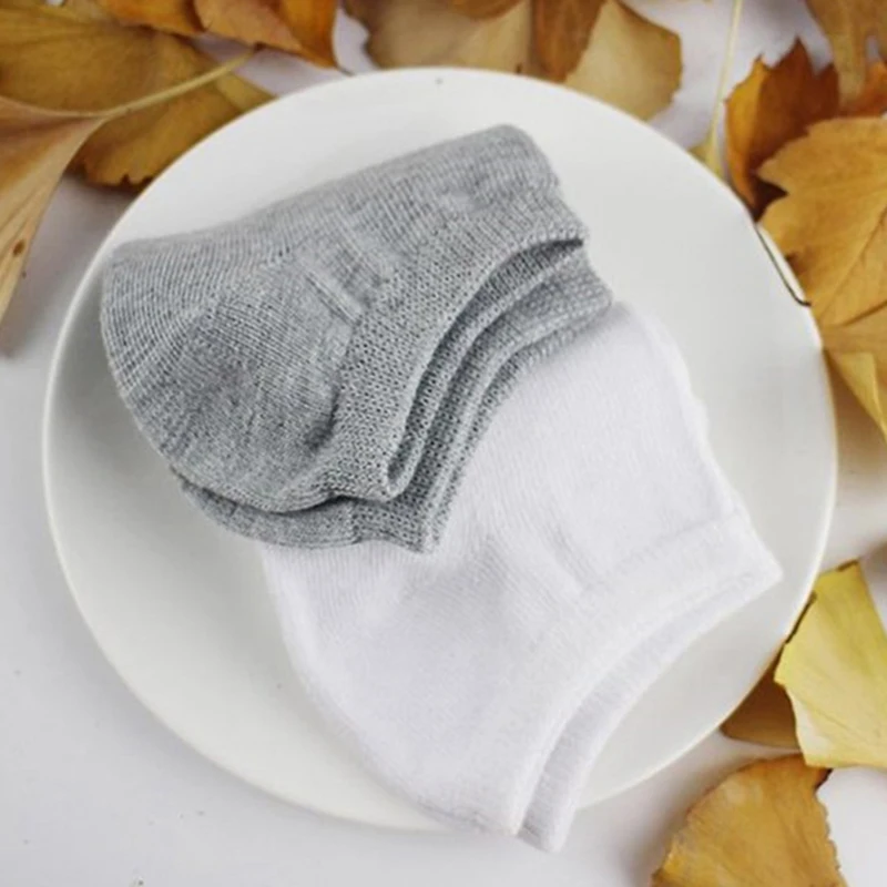 10-Pairs-Women-Socks-Breathable-Sports-socks-Solid-Color-Boat-socks-Comfortable-Cotton-Ankle-Socks-White (2)