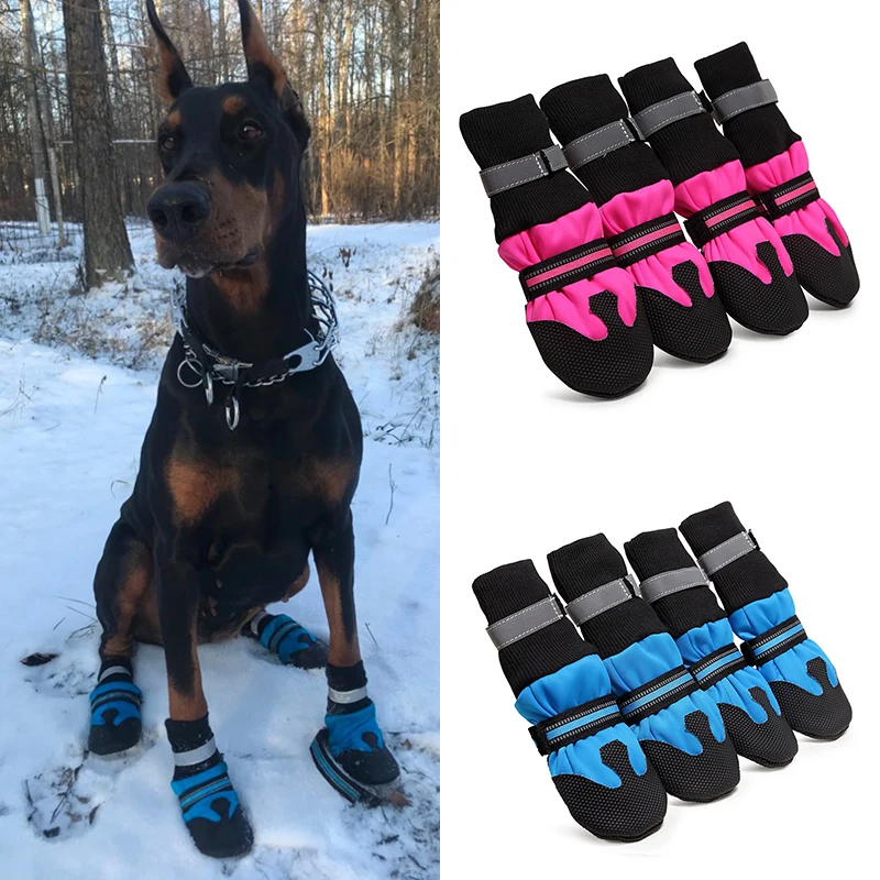 OutdoorReflectiveBigDogHighShoesforMediumLargeDogsWaterproof