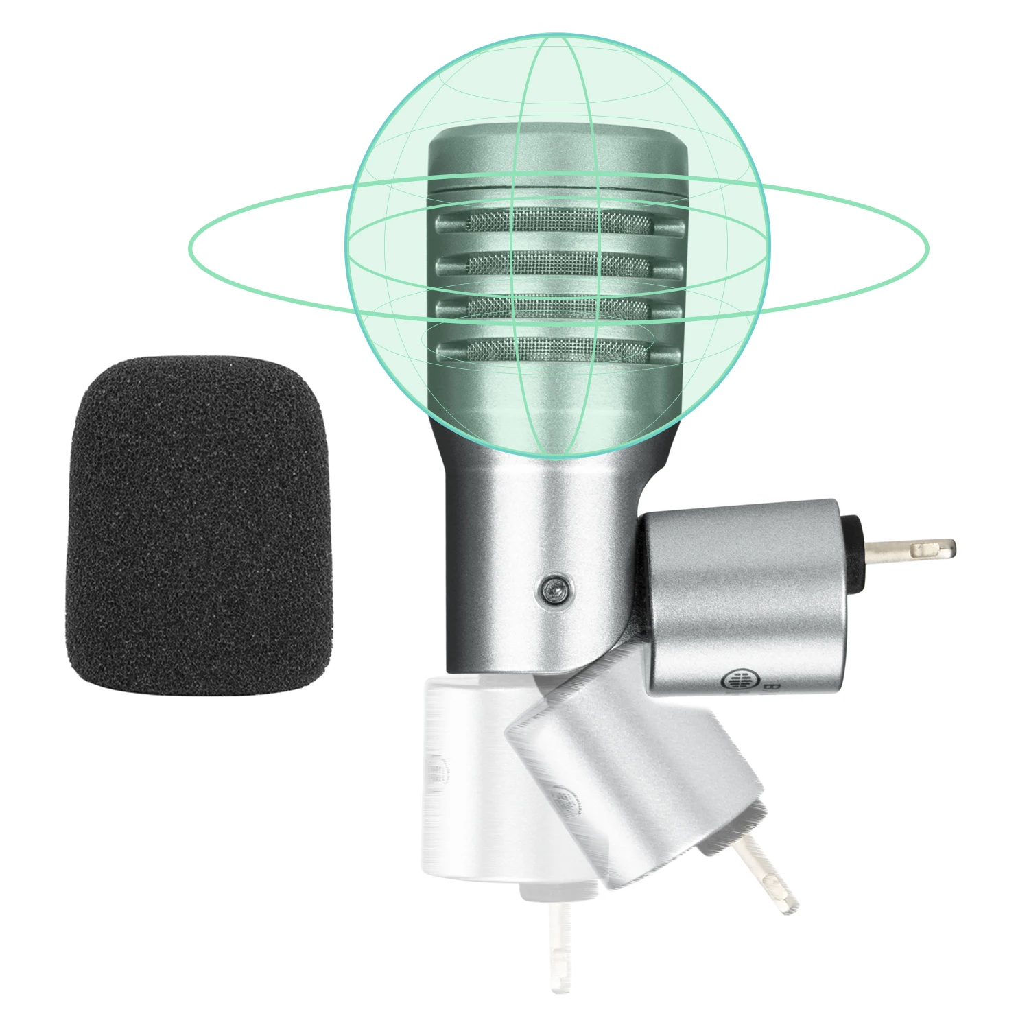 BOYA BY-P4 Miniature Omnidirectional Microphone plug-and-play microphone for vlogging mobile journalism live streaming 