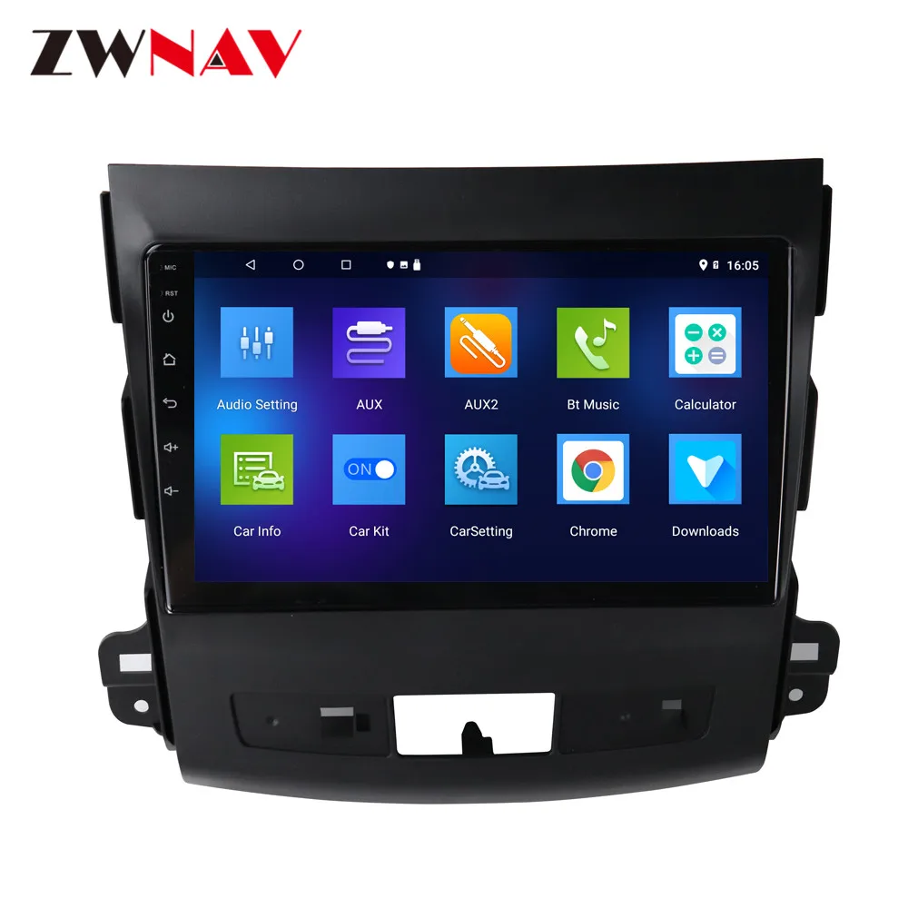 Discount Android 9 No car dvd gps multimedia player For Mitsubishi Outlander xl 2 Car Auto stereo radio video audio player 4007 Head Unit 3