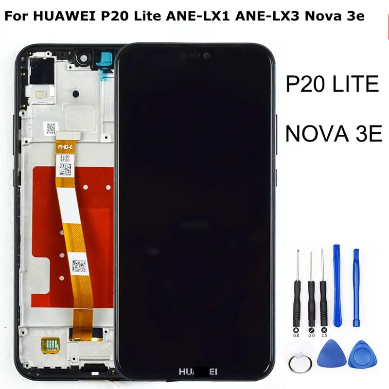 Для Huawei Nova 3E P20 Lite ЖК-дисплей с сенсорным экраном ANE-LX1 ANE-LX3 3e LCD сборка Замена