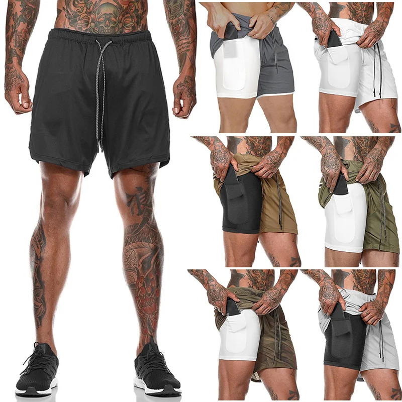 Droppshiping мужские спортивные шорты дышащие со встроенным карманом лайнер Мода для лета пляж d88