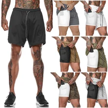 Droppshiping мужские спортивные шорты дышащие со встроенным карманом лайнер Мода для лета пляж d88