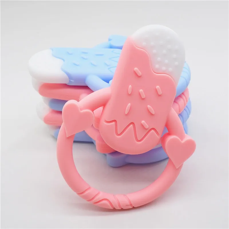 Chenkai 10 шт. силиконовый Прорезыватель для мороженого DIY детское кольцо для соски зубные кольца для детей жевательные Senroty игрушки ремесла BPA бесплатно