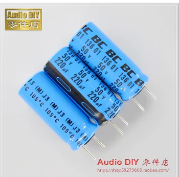 

2PCS BC standard 136 series 220uF/50V electrolytic capacitor short leg
