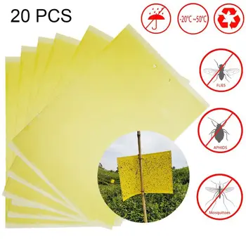 

20/30 Pcs Strong Flies Traps Bug Sticky Board Killer Insect Glue Pest Catcher K4UA