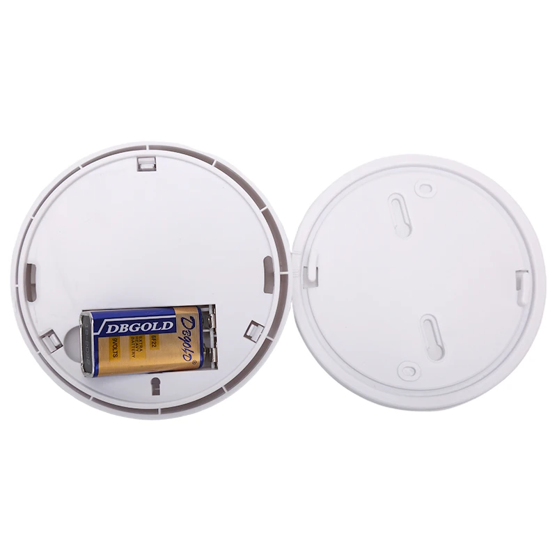 1pcs White Wireless Fire Protection Smoke Detector Portable Alarm Sensors For Home Security Alarm System for store