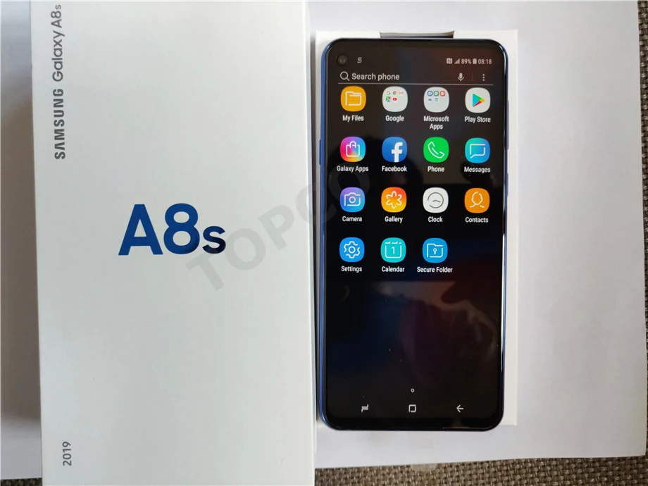 Samsung Galaxy A8s G8870, две sim-карты, четыре ядра, 6,4 дюйма, 4 камеры, 6 ГБ ОЗУ, 128 Гб ПЗУ, мобильный телефон Snapdragon 710, NFC