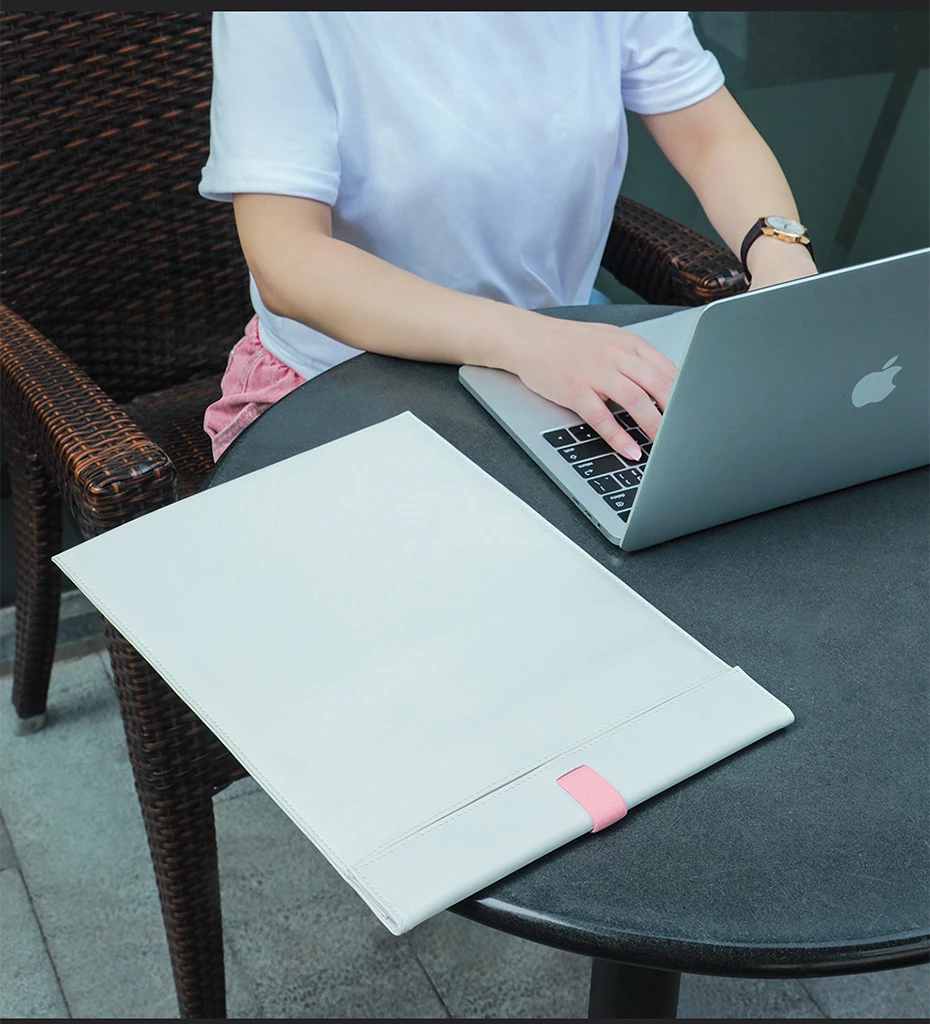 Сумка для ноутбука Baseus для Macbook Air Pro, чехол для ноутбука с магнитным переключателем, двухслойный чехол для ноутбука 13, 14, 15, 16 дюймов