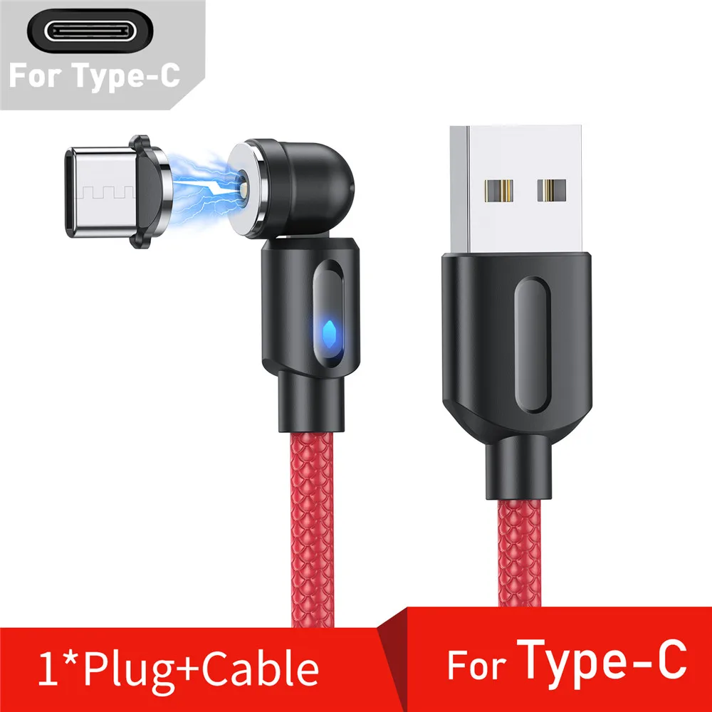 apple iphone charger cable 540 Rotate Magnetic Type C Cable Micro USB Cable Fast Charger For Xiaomi Redmi Note 10 Mobile Phone USB Charge Cable Data Wires iphone charger adapter Cables