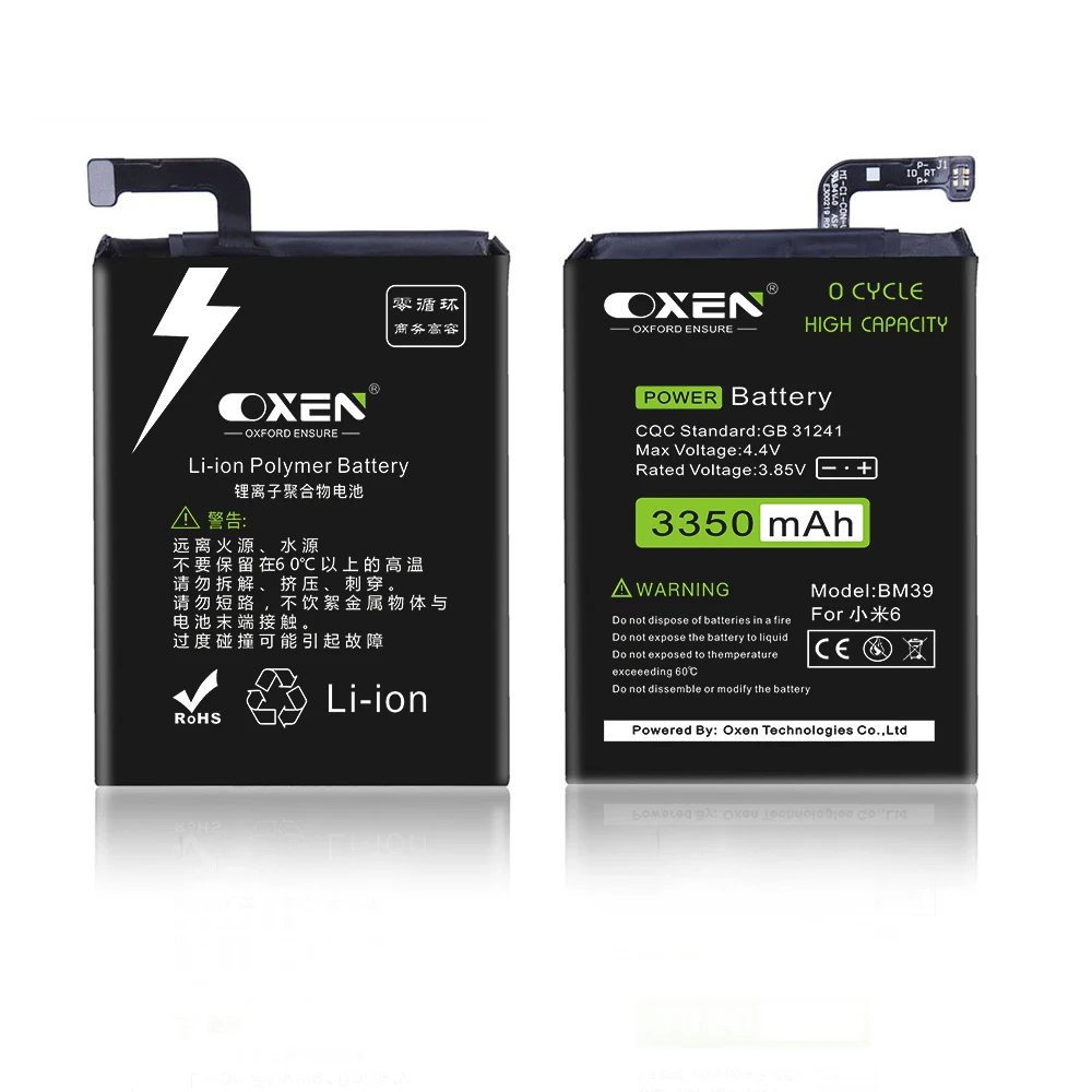 OXEN BM39 батарея 3350 мАч для Xiaomi mi 6 M6 mi 6 телефон замена батареи большой емкости литиевая батарея+ Инструменты