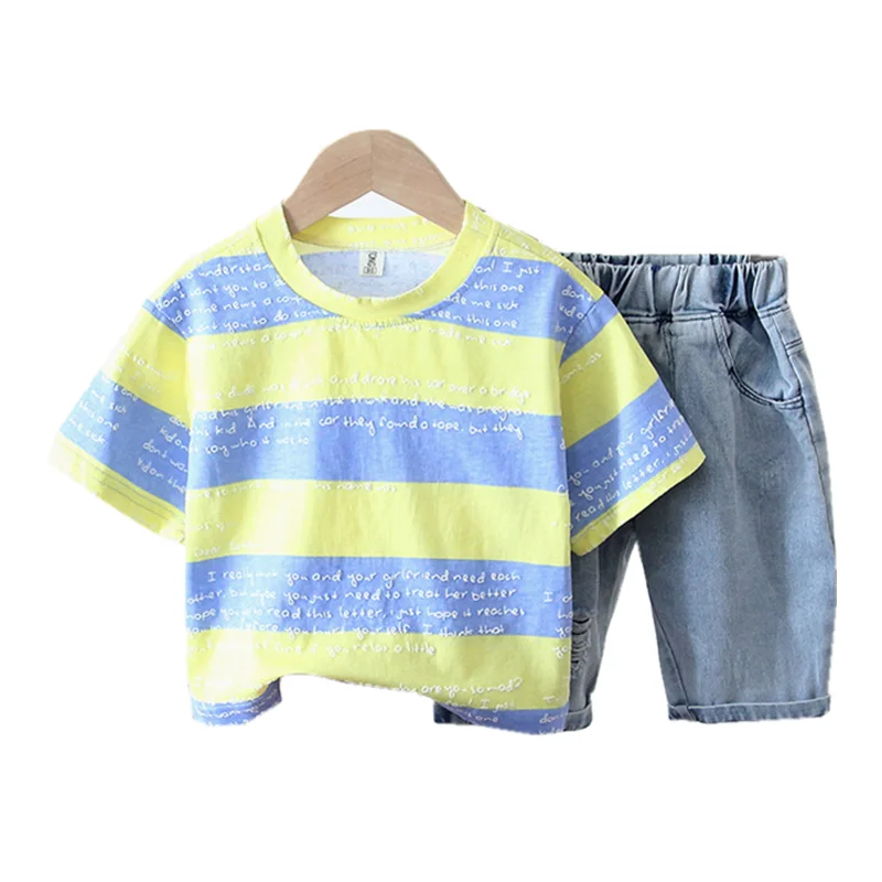 

New Summer Baby Girl Clothes Suit Children Boys Clothing Cotton T Shirt Shorts 2Pcs/set Toddler Fashion Costume Kids Tracksuits