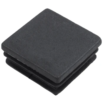 

Square Blanking End Cap Tube Pipe Insert 38mm x 38mm 50Pcs Black