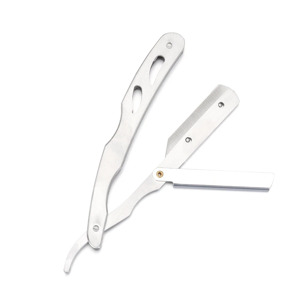 1 Razor 1 шт., лидер продаж, мужская мода, деревянная ручка, нержавеющая сталь, прямые лезвия для бритвы, парикмахерский складной нож для бритья, парикмахерские лезвия - Цвет: 1 Razor