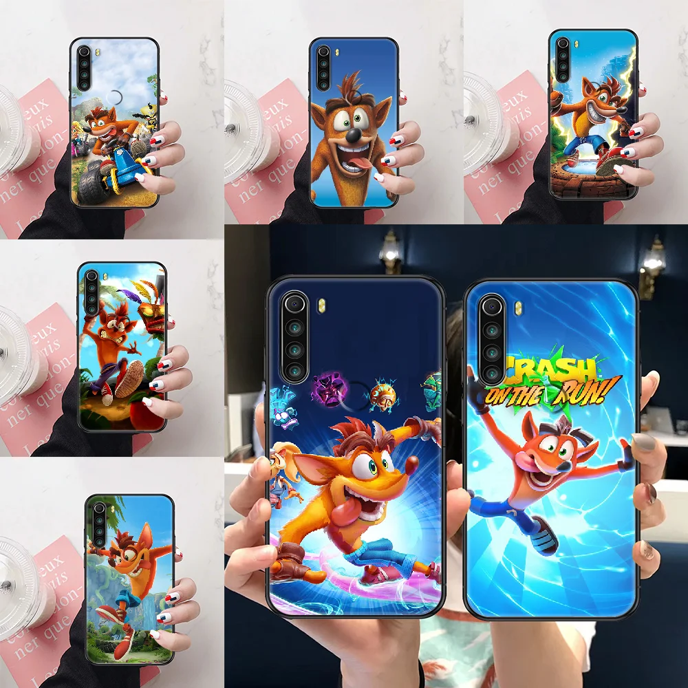 

Crash Bandicoot Game Phone case For Xiaomi Redmi Note 4X 6A 7 7A 8 8T 9 9A 9S 10 K30 Pro Ultra black pretty coque soft bumper